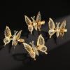 imageDEEKA 12 PCS 3D Moving Butterfly Hair Clips Metal Gold Moving Wings Butterfly Hair Accessories 90s Hair Clips Barrette for Women and Girls GoldGold