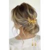 imageDEEKA 12 PCS 3D Moving Butterfly Hair Clips Metal Gold Moving Wings Butterfly Hair Accessories 90s Hair Clips Barrette for Women and Girls GoldGold with Tassel
