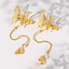 imageDEEKA 12 PCS 3D Moving Butterfly Hair Clips Metal Gold Moving Wings Butterfly Hair Accessories 90s Hair Clips Barrette for Women and Girls GoldGoldSilver with Tassel