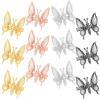 imageDEEKA 12 PCS 3D Moving Butterfly Hair Clips Metal Gold Moving Wings Butterfly Hair Accessories 90s Hair Clips Barrette for Women and Girls GoldGoldSilverRoseGoldBlack
