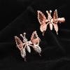 imageDEEKA 12 PCS 3D Moving Butterfly Hair Clips Metal Gold Moving Wings Butterfly Hair Accessories 90s Hair Clips Barrette for Women and Girls GoldRose Gold