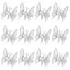 imageDEEKA 12 PCS 3D Moving Butterfly Hair Clips Metal Gold Moving Wings Butterfly Hair Accessories 90s Hair Clips Barrette for Women and Girls GoldSilver