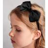 imageDEEKA 2 PCS 4quot Dark Green Bow Headband Grosgrain Ribbon Hair Bows for Toddlers Hair Band Accessories for Little Girls Kids Set of 2 Dark GreenBlack