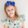 imageDEEKA 2 PCS 4quot Dark Green Bow Headband Grosgrain Ribbon Hair Bows for Toddlers Hair Band Accessories for Little Girls Kids Set of 2 Dark GreenRoyal Blue