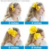 imageDEEKA 20 PCS Multicolored 6quot Handmade Grosgrain Ribbon Hair Bow Alligator Clips Hair Accessories for Little GirlsMixed Color4 Inch