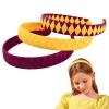imageDEEKA 3 PCS Woven Headband Uniform Headband Hair Accessories Grosgrain Ribbon Weaved Hair Band for Women Girls Teens Football Softball Cheer Sports MaroonampampYellowMaroonYellow