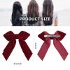 imageDEEKA 4 PCS 6quot Large Velvet Bows Hair Clips Barrettes Hair Accessories for Women and GirlsRedBlackDark GreenBrown Velvet