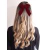 imageDEEKA 4 PCS 6quot Large Velvet Bows Hair Clips Barrettes Hair Accessories for Women and GirlsRedBlackDark GreenBrown Velvet