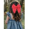imageDEEKA 4 PCS Blue Cotton Linen Hair Bows 3 Styles 5quot ampamp 4quot Handmade Hair Bow set for Toddler Girls Alligator Hair Clips Knot Bows Hair Accessories for Little School Girls BlueRed