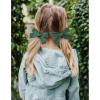 imageDEEKA 4 PCS Blue Cotton Linen Hair Bows 3 Styles 5quot ampamp 4quot Handmade Hair Bow set for Toddler Girls Alligator Hair Clips Knot Bows Hair Accessories for Little School Girls BlueDark Green