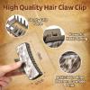 imageDEEKA 4 Pack Large Western Hair Clips Artificial Leather Cowhide Pattern Hair Claw Clips 4quot Cowgirl Black Brown Hair Clips Set for Thick Hair Western Accessories Gifts for Women and GirlsColor E