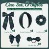 imageDEEKA 5 Styles Uniform Plaid Long Tail Hair Bows Knotted Headband Scrunchies Bow Set Alligator Clips Back to School Accessories for Toddler Little School Girls BlueampampWhite 5 StylesDark Green  Navy  RedYellow 5 Styles