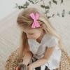imageDEEKA Blue Cotton Linen Hair Bows 2 Sizes 5quotampamp35quot Soft Hair Bow set for Toddler Girls Long Ponytail Knot Bows Alligator Clip Hair Accessories for Little School Girls BlueHot Pink