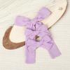 imageDEEKA Blue Cotton Linen Hair Bows 2 Sizes 5quotampamp35quot Soft Hair Bow set for Toddler Girls Long Ponytail Knot Bows Alligator Clip Hair Accessories for Little School Girls BluePurple