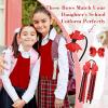 imageDEEKA Burgundy School Hair Accessories Set 13 Pcs Uniform Hair Bow Headband Clips Hair Ties Curly Korker Bows for Little Toddler School Girls BurgundyRedBlack