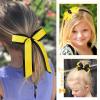 imageDEEKA Burgundy School Hair Accessories Set 13 Pcs Uniform Hair Bow Headband Clips Hair Ties Curly Korker Bows for Little Toddler School Girls BurgundyYellowBlack