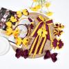 imageDEEKA Burgundy School Hair Accessories Set 13 Pcs Uniform Hair Bow Headband Clips Hair Ties Curly Korker Bows for Little Toddler School Girls BurgundyBurgundyYellow