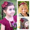 imageDEEKA Burgundy School Hair Accessories Set 13 Pcs Uniform Hair Bow Headband Clips Hair Ties Curly Korker Bows for Little Toddler School Girls BurgundyBurgundy