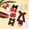 imageDEEKA Burgundy School Hair Accessories Set 13 Pcs Uniform Hair Bow Headband Clips Hair Ties Curly Korker Bows for Little Toddler School Girls BurgundyRedBlack