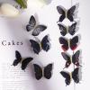 imageDEEKA Butterfly Hair Clips 16 PCS Small Realistic Colorful Handmade 90s Hair Clips Barrette Hair Accessories for Women and Girls YellowBlack