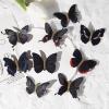 imageDEEKA Butterfly Hair Clips 16 PCS Small Realistic Colorful Handmade 90s Hair Clips Barrette Hair Accessories for Women and Girls YellowBlack
