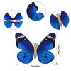 imageDEEKA Butterfly Hair Clips 16 PCS Small Realistic Colorful Handmade 90s Hair Clips Barrette Hair Accessories for Women and Girls YellowBluePurple