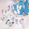 imageDEEKA Butterfly Hair Clips 16 PCS Small Realistic Colorful Handmade 90s Hair Clips Barrette Hair Accessories for Women and Girls YellowOff White