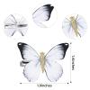 imageDEEKA Butterfly Hair Clips 16 PCS Small Realistic Colorful Handmade 90s Hair Clips Barrette Hair Accessories for Women and Girls YellowOff White