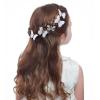 imageDEEKA Butterfly Hair Clips 16 PCS Small Realistic Colorful Handmade 90s Hair Clips Barrette Hair Accessories for Women and Girls YellowOff White