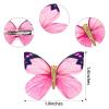 imageDEEKA Butterfly Hair Clips 16 PCS Small Realistic Colorful Handmade 90s Hair Clips Barrette Hair Accessories for Women and Girls YellowPink