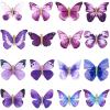 imageDEEKA Butterfly Hair Clips 16 PCS Small Realistic Colorful Handmade 90s Hair Clips Barrette Hair Accessories for Women and Girls YellowPurple