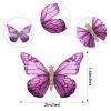 imageDEEKA Butterfly Hair Clips 16 PCS Small Realistic Colorful Handmade 90s Hair Clips Barrette Hair Accessories for Women and Girls YellowPurple