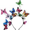 imageDEEKA Butterfly Headbands Fascinators Hat Women Butterfly Costume Crown Headpiece for Women and GirlsMulticolor