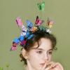 imageDEEKA Butterfly Headbands Fascinators Hat Women Butterfly Costume Crown Headpiece for Women and GirlsMulticolor