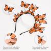 imageDEEKA Butterfly Headbands Fascinators Hat Women Butterfly Costume Crown Headpiece for Women and GirlsOrange