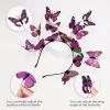 imageDEEKA Butterfly Headbands Fascinators Hat Women Butterfly Costume Crown Headpiece for Women and GirlsPurple