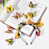 imageDEEKA Butterfly Headbands Fascinators Hat Women Butterfly Costume Crown Headpiece for Women and GirlsYellow