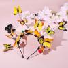 imageDEEKA Butterfly Headbands Fascinators Hat Women Butterfly Costume Crown Headpiece for Women and GirlsYellow