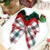 imageDEEKA Large Christmas Fable Hair Bows 3 PCS Red and Green Velvet Bows Plaid Checkered Hair Bow Clips for Toddler Girls Fabric Christmas Hair Accessories for Little Girls KidsRedGreen VelvetPlaid
