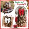 imageDEEKA Large Christmas Fable Hair Bows 3 PCS Red and Green Velvet Bows Plaid Checkered Hair Bow Clips for Toddler Girls Fabric Christmas Hair Accessories for Little Girls KidsCorduroy Red  WhitePlaid