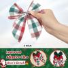 imageDEEKA Large Christmas Fable Hair Bows 3 PCS Red and Green Velvet Bows Plaid Checkered Hair Bow Clips for Toddler Girls Fabric Christmas Hair Accessories for Little Girls KidsRedGreen VelvetPlaid