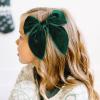 imageDEEKA Large Christmas Fable Hair Bows 3 PCS Red and Green Velvet Bows Plaid Checkered Hair Bow Clips for Toddler Girls Fabric Christmas Hair Accessories for Little Girls KidsRedGreen VelvetPlaid