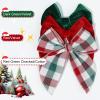 imageDEEKA Large Christmas Fable Hair Bows 3 PCS Red and Green Velvet Bows Plaid Checkered Hair Bow Clips for Toddler Girls Fabric Christmas Hair Accessories for Little Girls KidsRedGreen VelvetPlaid