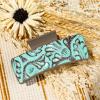 imageDEEKA Real Leather Large Western Hair Clips Cow Printed Cowhide Tooled 4quot Hair Claw Clips Gifts for Thick Hair Country Girls Cowgirl Stuff Western Hair Accessories Gift for Women and Girls BrownGreen Embossed