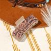 imageDEEKA Real Leather Large Western Hair Clips Cow Printed Cowhide Tooled 4quot Hair Claw Clips Gifts for Thick Hair Country Girls Cowgirl Stuff Western Hair Accessories Gift for Women and Girls BrownBrown Embossed