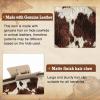 imageDEEKA Real Leather Large Western Hair Clips Cow Printed Cowhide Tooled 4quot Hair Claw Clips Gifts for Thick Hair Country Girls Cowgirl Stuff Western Hair Accessories Gift for Women and Girls BrownBlackBrown Cowhide