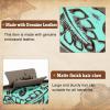 imageDEEKA Real Leather Large Western Hair Clips Cow Printed Cowhide Tooled 4quot Hair Claw Clips Gifts for Thick Hair Country Girls Cowgirl Stuff Western Hair Accessories Gift for Women and Girls BrownGreen Embossed