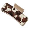 imageDEEKA Real Leather Large Western Hair Clips Cow Printed Cowhide Tooled 4quot Hair Claw Clips Gifts for Thick Hair Country Girls Cowgirl Stuff Western Hair Accessories Gift for Women and Girls BrownBlackBrown Cowhide