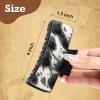 imageDEEKA Real Leather Large Western Hair Clips Cow Printed Cowhide Tooled 4quot Hair Claw Clips Gifts for Thick Hair Country Girls Cowgirl Stuff Western Hair Accessories Gift for Women and Girls BrownBlack Cowhide