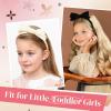 imageDEEKA Velvet Bow Headband 2 PCS Hair Band Hair Bows with bow Velvet Christmas Hair Accessories for Toddlers Women and Girls GreenRedBeige Black